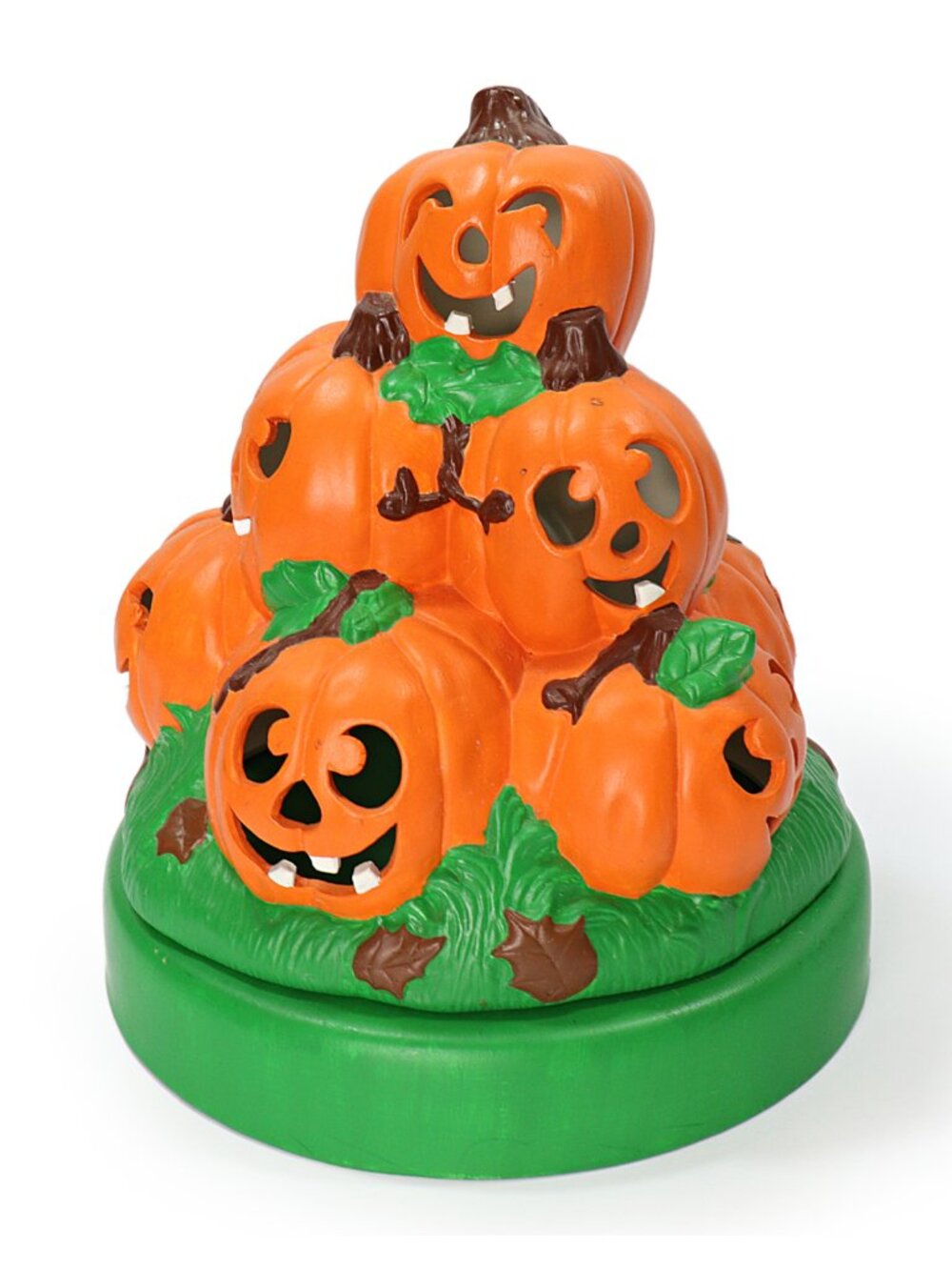 Halloween Ceramic Jack O Lantern Pumpkins Light Up Decor Hobbyist Atlantic Mold